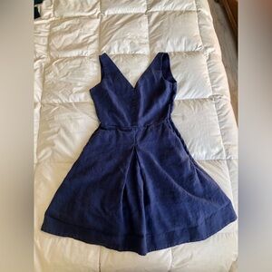 Gap Navy Blue Sleeveless Linen Dress